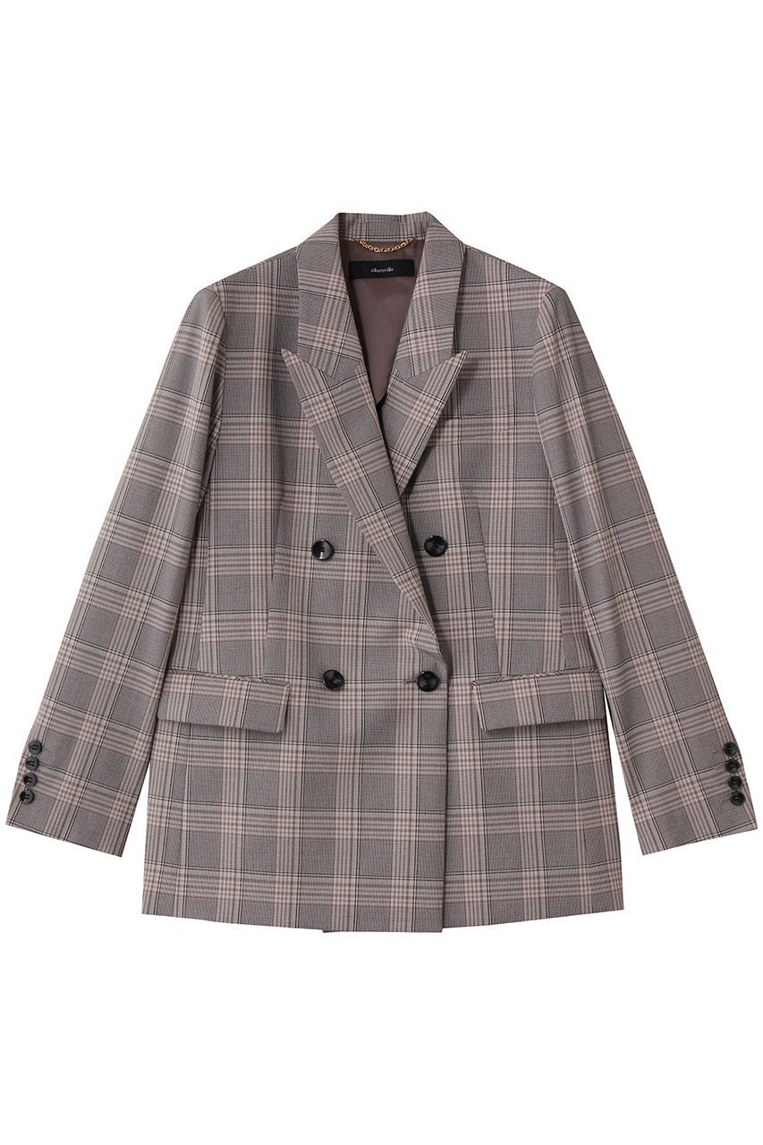 【アルアバイル/allureville】のTRストレッチダブルジャケット インテリア・キッズ・メンズ・レディースファッション・服の通販 founy(ファニー) 　ファッション　Fashion　レディースファッション　Fashion for Women　アウター　Coat / Outerwear Collection　レディースジャケット・軽アウター　Jackets　ジャケット　Jacket, Outerwear　ストレッチ　Stretch, Stretchy Fabric　ダブル　Double, Double-Breasted　バランス　Balance, Style Balance　マニッシュ　Mannish, Boyish　新作・新入荷　New Arrivals / New In　ブラウン系|ID: prp329100004709295 ipo3291000000034016324