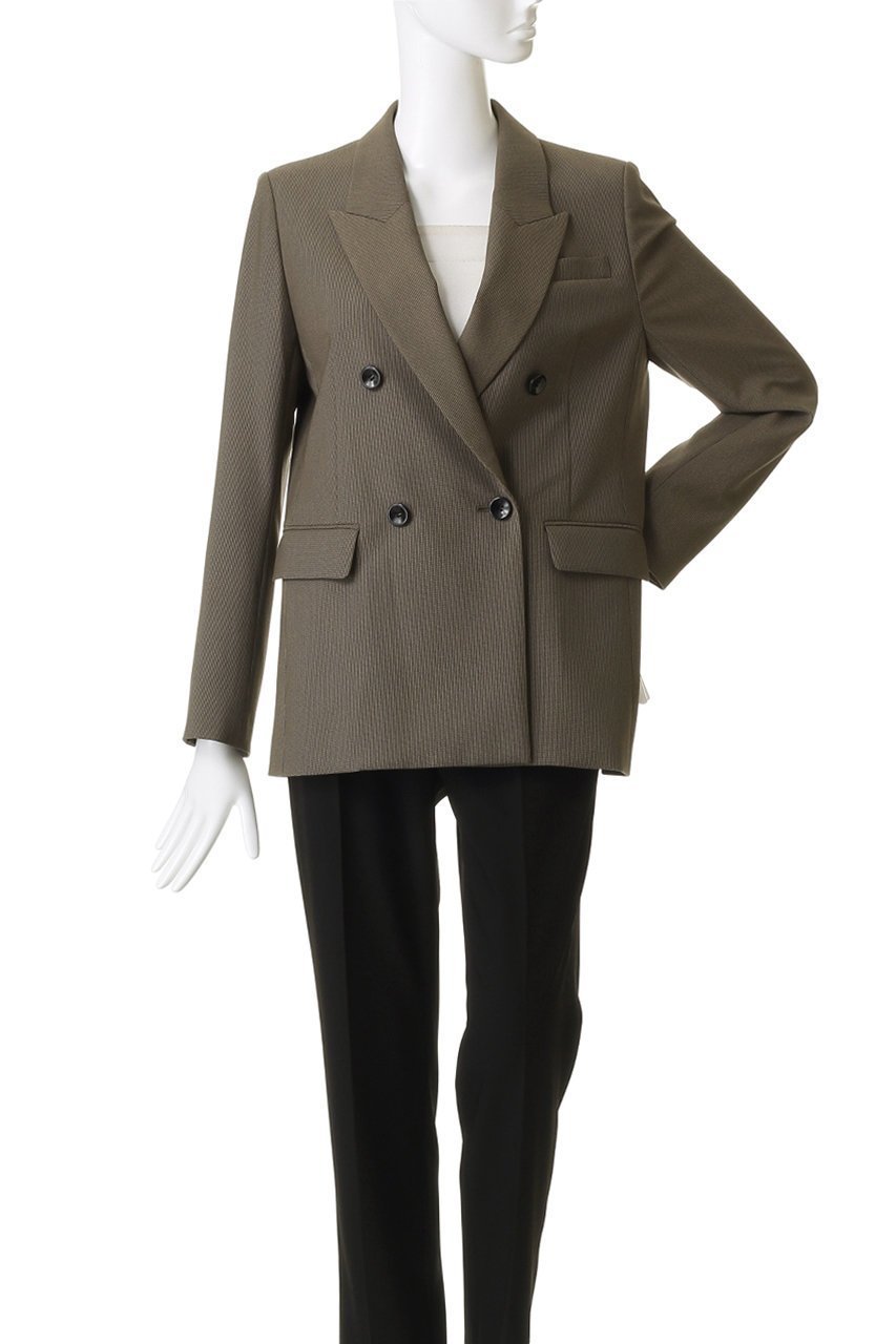 【アルアバイル/allureville】のTRストレッチダブルジャケット 人気、トレンドファッション・服の通販 founy(ファニー) 　ファッション　Fashion　レディースファッション　Fashion for Women　アウター　Coat / Outerwear Collection　レディースジャケット・軽アウター　Jackets　ジャケット　Jacket, Outerwear　ストレッチ　Stretch, Stretchy Fabric　ダブル　Double, Double-Breasted　バランス　Balance, Style Balance　マニッシュ　Mannish, Boyish　新作・新入荷　New Arrivals / New In　other-2|ID: prp329100004709295 ipo3291000000034016325
