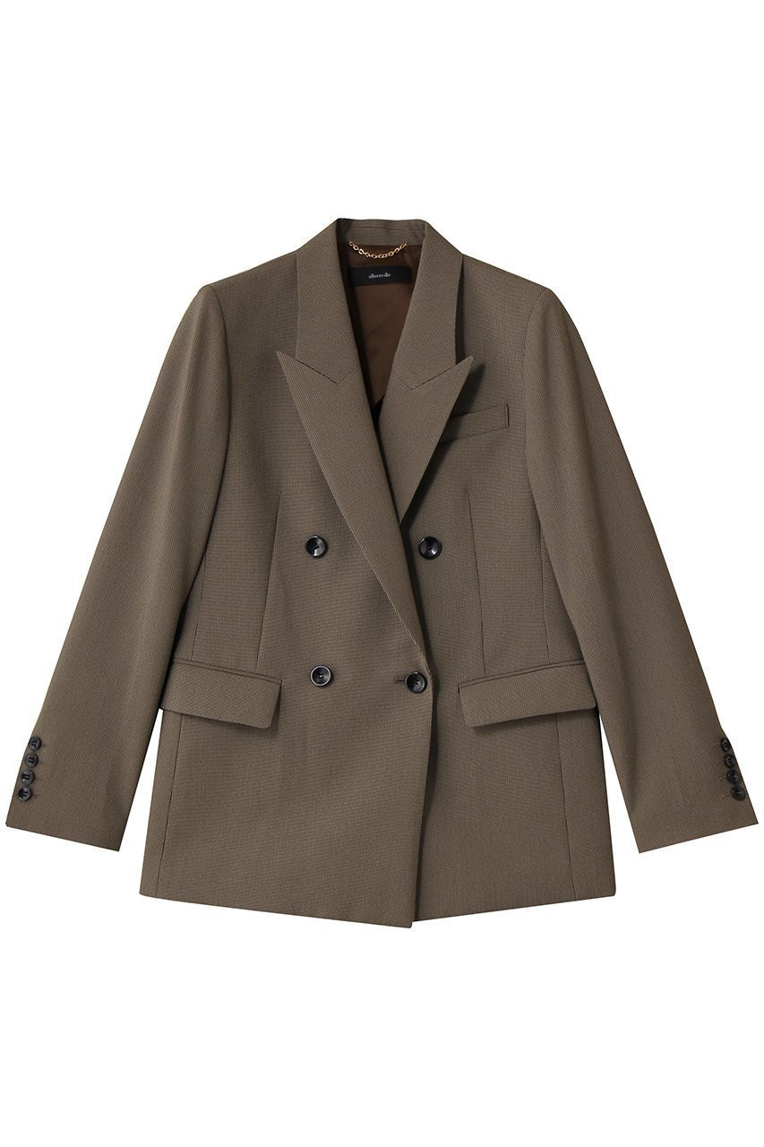 【アルアバイル/allureville】のTRストレッチダブルジャケット 人気、トレンドファッション・服の通販 founy(ファニー) 　ファッション　Fashion　レディースファッション　Fashion for Women　アウター　Coat / Outerwear Collection　レディースジャケット・軽アウター　Jackets　ジャケット　Jacket, Outerwear　ストレッチ　Stretch, Stretchy Fabric　ダブル　Double, Double-Breasted　バランス　Balance, Style Balance　マニッシュ　Mannish, Boyish　 other-1|ID: prp329100004709295 ipo3291000000035726023