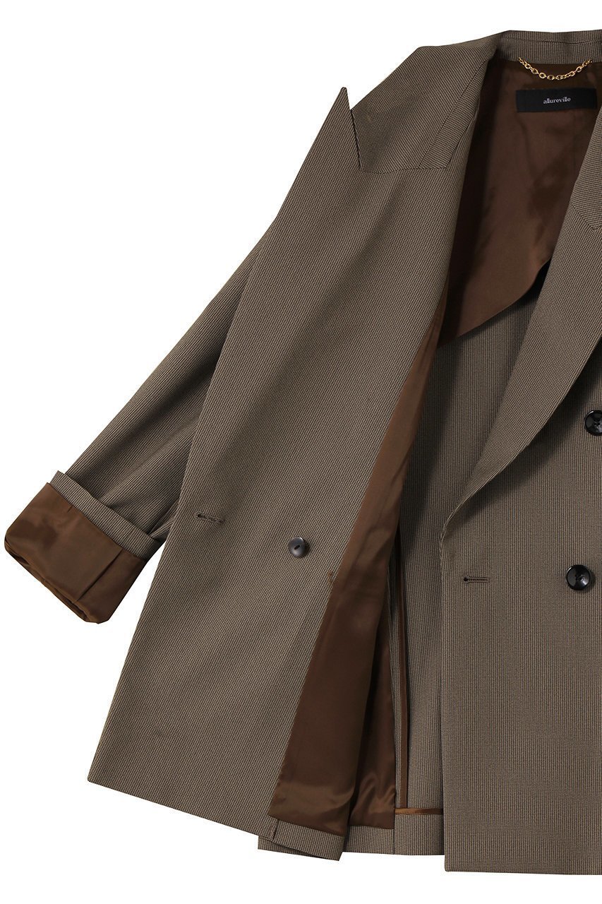 【アルアバイル/allureville】のTRストレッチダブルジャケット 人気、トレンドファッション・服の通販 founy(ファニー) 　ファッション　Fashion　レディースファッション　Fashion for Women　アウター　Coat / Outerwear Collection　レディースジャケット・軽アウター　Jackets　ジャケット　Jacket, Outerwear　ストレッチ　Stretch, Stretchy Fabric　ダブル　Double, Double-Breasted　バランス　Balance, Style Balance　マニッシュ　Mannish, Boyish　other-6|ID: prp329100004709295 ipo3291000000035726036