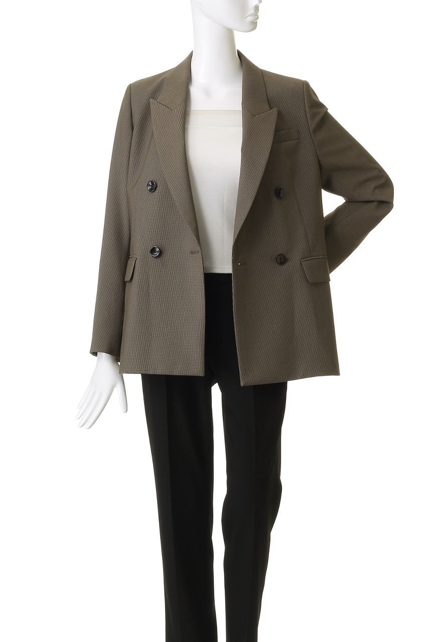 【アルアバイル/allureville】のTRストレッチダブルジャケット 人気、トレンドファッション・服の通販 founy(ファニー) 　ファッション　Fashion　レディースファッション　Fashion for Women　アウター　Coat / Outerwear Collection　レディースジャケット・軽アウター　Jackets　ジャケット　Jacket, Outerwear　ストレッチ　Stretch, Stretchy Fabric　ダブル　Double, Double-Breasted　バランス　Balance, Style Balance　マニッシュ　Mannish, Boyish　other-7|ID: prp329100004709295 ipo3291000000035726037