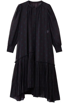 【ランバン オン ブルー/LANVIN en Bleu】 Art DECO 100e ワンピース人気、トレンドファッション・服の通販 founy(ファニー) ファッション Fashion レディースファッション Fashion for Women ワンピース Dresses チュニック Tunic Tops & Dresses アシンメトリー Asymmetrical Style エレガント 上品 Elegant シアー Sheer, See-Through スリーブ Sleeve, Long Sleeve / Short Sleeve チュニック Tunic, Long Top プリーツ Pleats, Pleated リュクス Luxury, Elegant, High-End, Chic ロング Long, Long-Length |ID:prp329100004709311