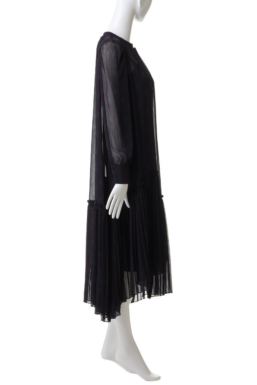 【ランバン オン ブルー/LANVIN en Bleu】のArt DECO 100e ワンピース 人気、トレンドファッション・服の通販 founy(ファニー) 　ファッション　Fashion　レディースファッション　Fashion for Women　ワンピース　Dresses　チュニック　Tunic Tops & Dresses　アシンメトリー　Asymmetrical Style　エレガント 上品　Elegant　シアー　Sheer, See-Through　スリーブ　Sleeve, Long Sleeve / Short Sleeve　チュニック　Tunic, Long Top　プリーツ　Pleats, Pleated　リュクス　Luxury, Elegant, High-End, Chic　ロング　Long, Long-Length　other-3|ID: prp329100004709311 ipo3291000000035499288