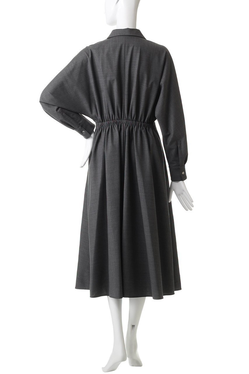 【エステータ/esteta】のウールトロドライストレッチ カシュクールシャツ ワンピース 人気、トレンドファッション・服の通販 founy(ファニー) 　ファッション　Fashion　レディースファッション　Fashion for Women　ワンピース　Dresses　シャツワンピース / 1枚で着映えコーデ　Shirt Dresses　チュニック　Tunic Tops & Dresses　ギャザー　Gathered, Ruffled　クラシカル　Classical, Vintage-Inspired　チュニック　Tunic, Long Top　プリーツ　Pleats, Pleated　ロング　Long, Long-Length　other-4|ID: prp329100004709314 ipo3291000000035382564