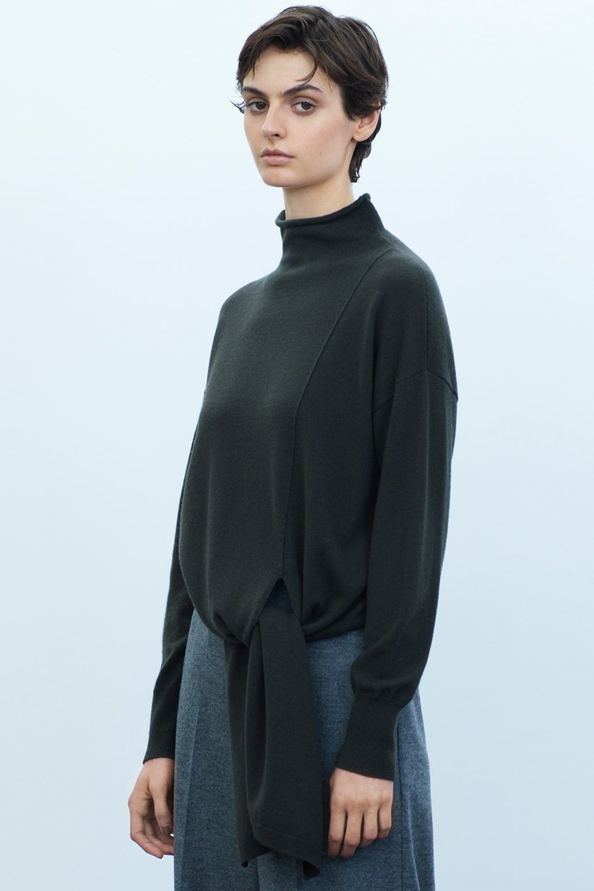 【エステータ/esteta】のクロスニット 人気、トレンドファッション・服の通販 founy(ファニー) 　ファッション　Fashion　レディースファッション　Fashion for Women　トップス・カットソー　Cut & Sew Tops　ニット　Knit Tops & Sweaters　カジュアルプルオーバー・ニットトップス　Pullovers & Knit Tops / Casual Pullovers　シンプル　Simple, Minimal　スタイリッシュ　Stylish, Fashionable　スリット　Slit, Slit Detail　ハイネック　High Neck, Mock Neck　フロント　Front, Front Design　エレガント 上品　Elegant　other-7|ID: prp329100004709318 ipo3291000000035687678