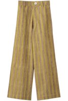 【エスゼット ブロックプリント/SZ Blockprints】のDISCO PANTS DOUBLE THICK STRIPE ワイドパンツ 人気、トレンドファッション・服の通販 founy(ファニー) ファッション Fashion レディースファッション Fashion for Women パンツ Pants & Trousers シンプル Simple, Minimal ストライプ Stripe, Striped Pattern ワイド Wide, Wide Fit 新作・新入荷 New Arrivals / New In |ID:prp329100004709322