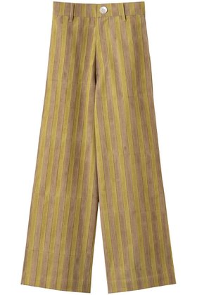 【エスゼット ブロックプリント/SZ Blockprints】 DISCO PANTS DOUBLE THICK STRIPE ワイドパンツ人気、トレンドファッション・服の通販 founy(ファニー) ファッション Fashion レディースファッション Fashion for Women パンツ Pants & Trousers シンプル Simple, Minimal ストライプ Stripe, Striped Pattern ワイド Wide, Wide Fit |ID:prp329100004709322