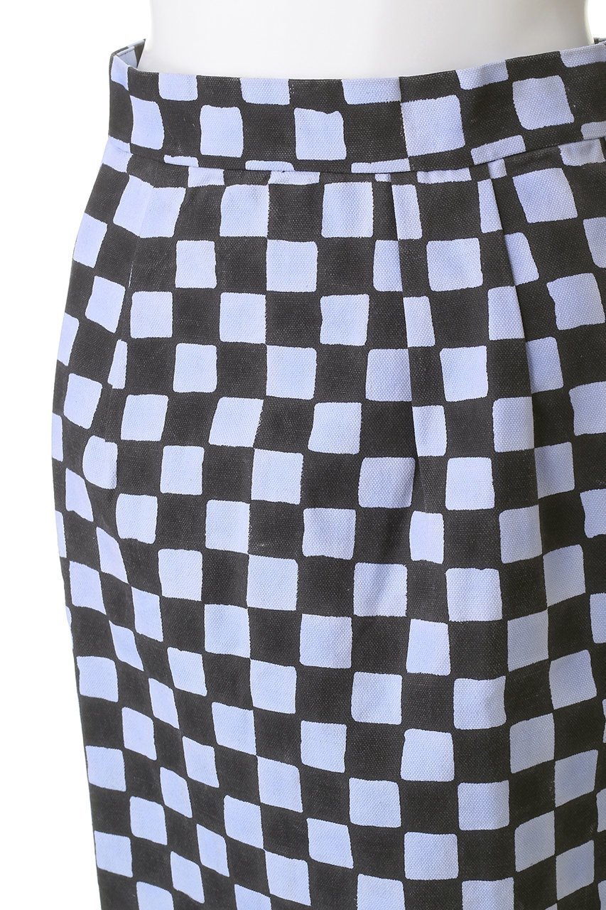 【エスゼット ブロックプリント/SZ Blockprints】のCANVAS SKIRT DOUBLE CHECK キャンバススカート 人気、トレンドファッション・服の通販 founy(ファニー) 　ファッション　Fashion　レディースファッション　Fashion for Women　スカート　Skirts　キャンバス　Canvas, Canvas Fabric　シンプル　Simple, Minimal　ダブル　Double, Double-Breasted　チェック　Check, Plaid, Tartan　フォルム　Silhouette, Form　エレガント 上品　Elegant　新作・新入荷　New Arrivals / New In　other-5|ID: prp329100004709323 ipo3291000000034016545