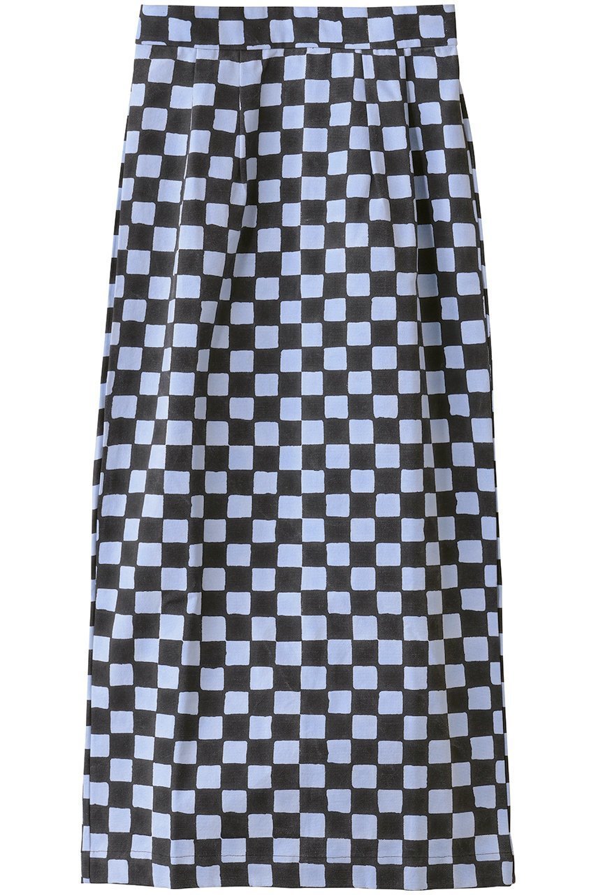 【エスゼット ブロックプリント/SZ Blockprints】のCANVAS SKIRT DOUBLE CHECK キャンバススカート インテリア・キッズ・メンズ・レディースファッション・服の通販 founy(ファニー) 　ファッション　Fashion　レディースファッション　Fashion for Women　スカート　Skirts　キャンバス　Canvas, Canvas Fabric　シンプル　Simple, Minimal　ダブル　Double, Double-Breasted　チェック　Check, Plaid, Tartan　フォルム　Silhouette, Form　エレガント 上品　Elegant　ブルー|ID: prp329100004709323 ipo3291000000035726104