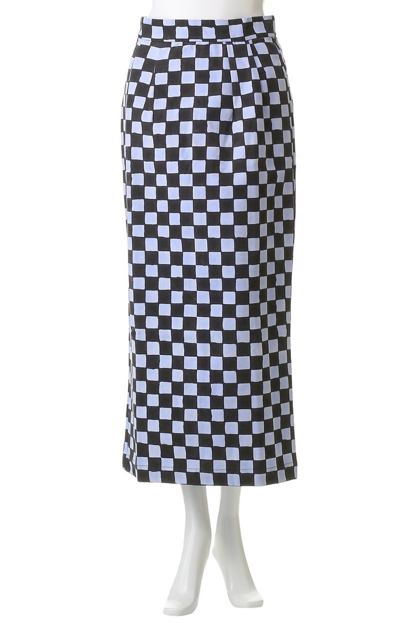 【エスゼット ブロックプリント/SZ Blockprints】のCANVAS SKIRT DOUBLE CHECK キャンバススカート 人気、トレンドファッション・服の通販 founy(ファニー) 　ファッション　Fashion　レディースファッション　Fashion for Women　スカート　Skirts　キャンバス　Canvas, Canvas Fabric　シンプル　Simple, Minimal　ダブル　Double, Double-Breasted　チェック　Check, Plaid, Tartan　フォルム　Silhouette, Form　エレガント 上品　Elegant　other-2|ID: prp329100004709323 ipo3291000000035726107