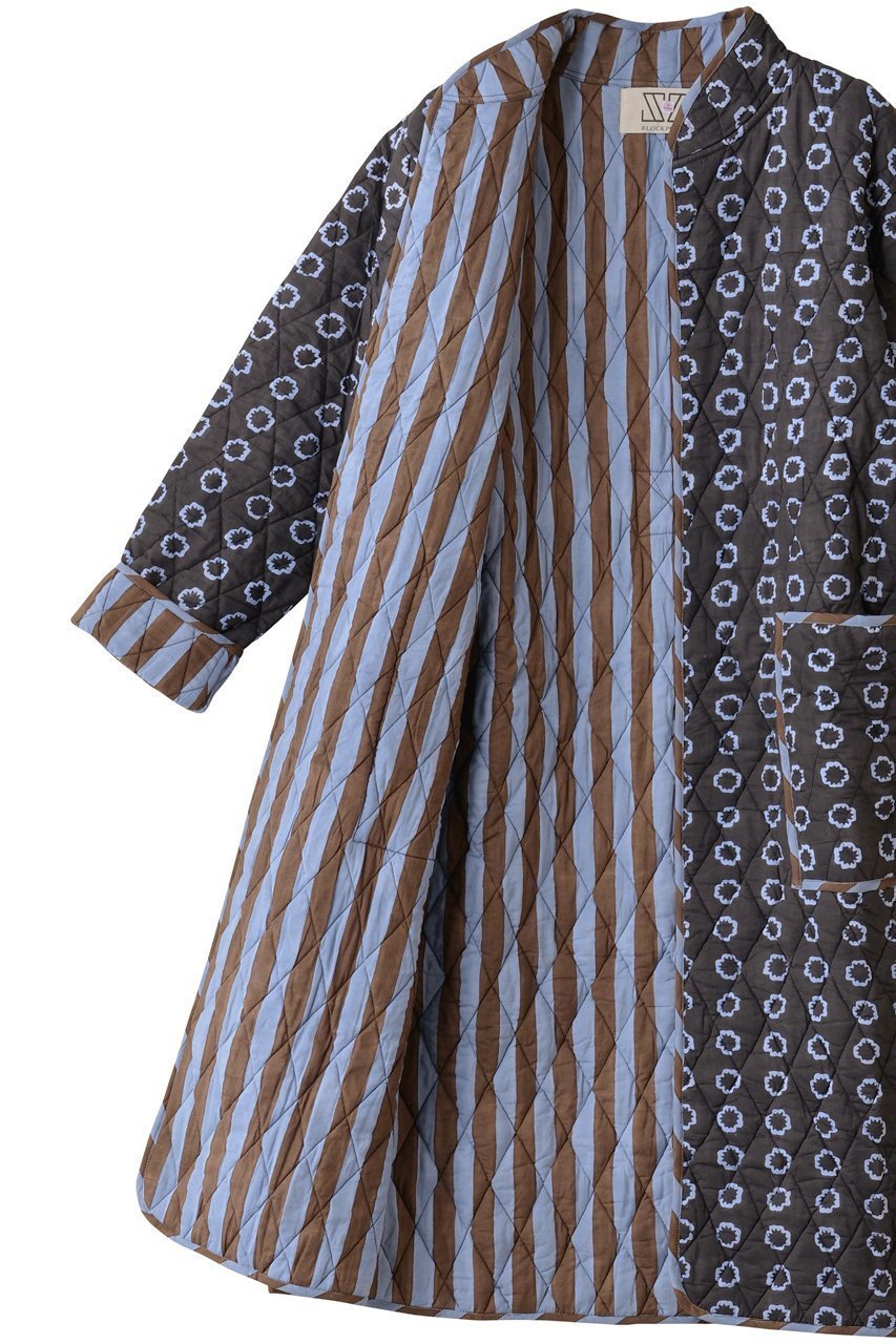【エスゼット ブロックプリント/SZ Blockprints】のJIYA COAT DAFFODIL スタンドカラーコート 人気、トレンドファッション・服の通販 founy(ファニー) 　ファッション　Fashion　レディースファッション　Fashion for Women　アウター　Coat / Outerwear Collection　コート・ロングコート・ピーコート　Long Coats, Peacoats & More　スタンド　Stand Collar, Upright Stand　ロング　Long, Long-Length　新作・新入荷　New Arrivals / New In　other-6|ID: prp329100004709325 ipo3291000000034016561