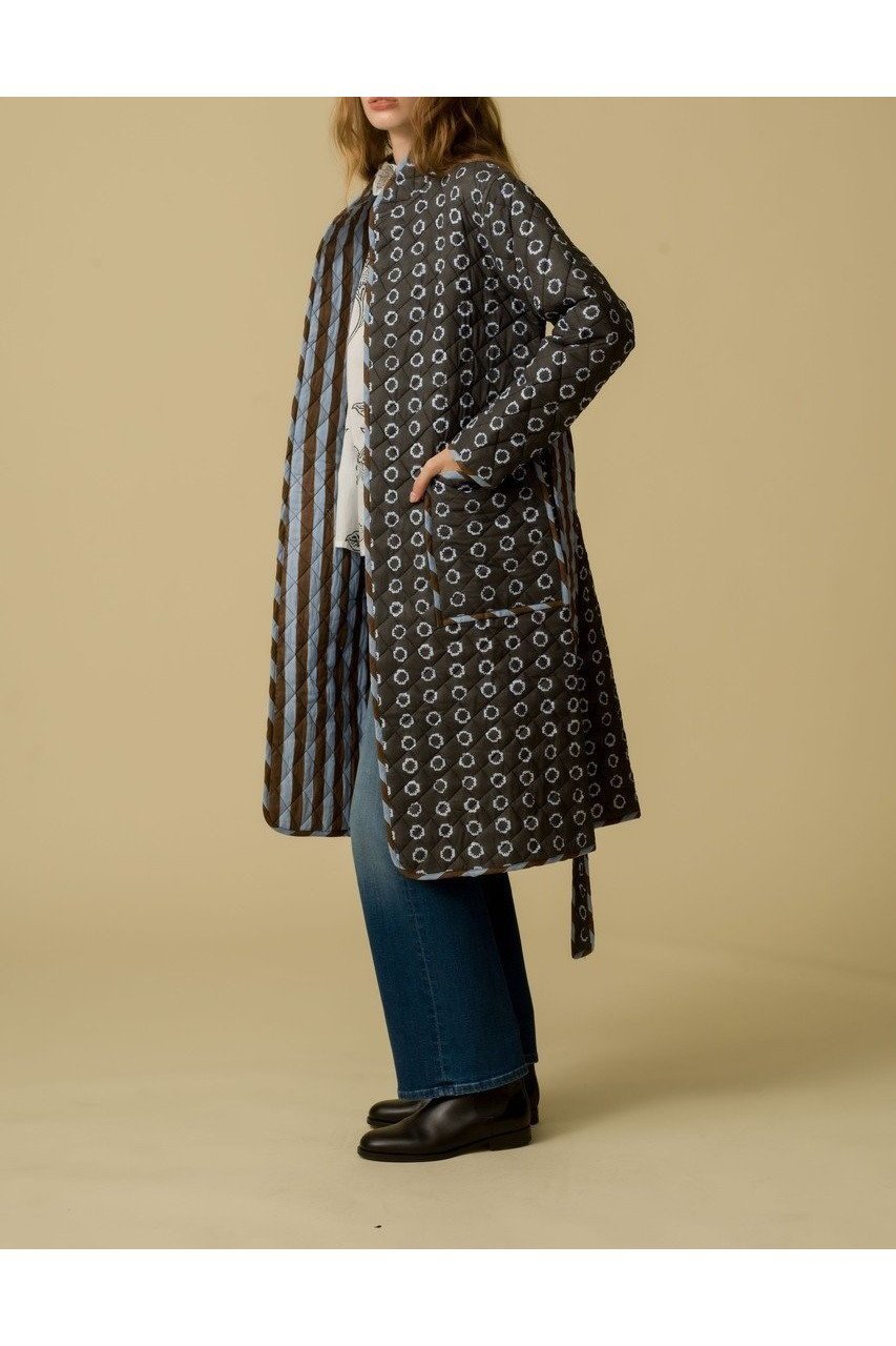 【エスゼット ブロックプリント/SZ Blockprints】のJIYA COAT DAFFODIL スタンドカラーコート 人気、トレンドファッション・服の通販 founy(ファニー) 　ファッション　Fashion　レディースファッション　Fashion for Women　アウター　Coat / Outerwear Collection　コート・ロングコート・ピーコート　Long Coats, Peacoats & More　スタンド　Stand Collar, Upright Stand　ロング　Long, Long-Length　新作・新入荷　New Arrivals / New In　other-8|ID: prp329100004709325 ipo3291000000034016563
