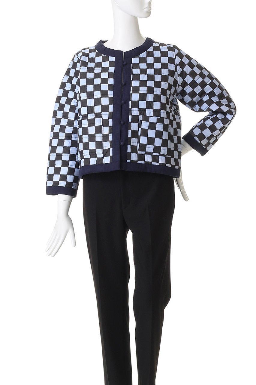 【エスゼット ブロックプリント/SZ Blockprints】のPOPPY JACKET DOUBLE CHECK リバーシブルジャケット 人気、トレンドファッション・服の通販 founy(ファニー) 　ファッション　Fashion　レディースファッション　Fashion for Women　アウター　Coat / Outerwear Collection　レディースジャケット・軽アウター　Jackets　クロップド　Cropped, Short Length　シンプル　Simple, Minimal　ジャケット　Jacket, Outerwear　ダブル　Double, Double-Breasted　チェック　Check, Plaid, Tartan　バランス　Balance, Style Balance　ポケット　Pocket, Pocket Detail　リバーシブル　Reversible, Two-Sided　新作・新入荷　New Arrivals / New In　無地　Plain, Solid Color　other-2|ID: prp329100004709329 ipo3291000000034016581