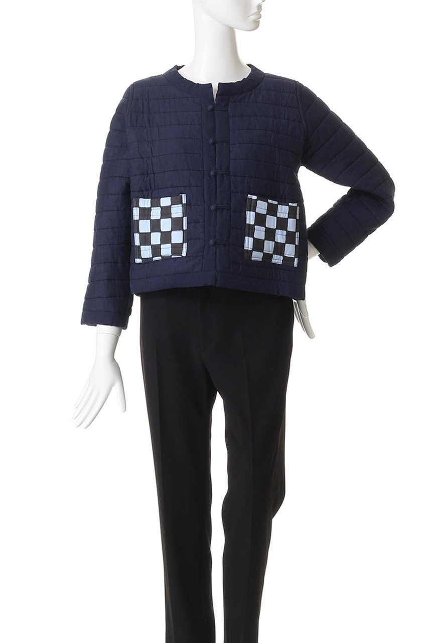 【エスゼット ブロックプリント/SZ Blockprints】のPOPPY JACKET DOUBLE CHECK リバーシブルジャケット 人気、トレンドファッション・服の通販 founy(ファニー) 　ファッション　Fashion　レディースファッション　Fashion for Women　アウター　Coat / Outerwear Collection　レディースジャケット・軽アウター　Jackets　クロップド　Cropped, Short Length　シンプル　Simple, Minimal　ジャケット　Jacket, Outerwear　ダブル　Double, Double-Breasted　チェック　Check, Plaid, Tartan　バランス　Balance, Style Balance　ポケット　Pocket, Pocket Detail　リバーシブル　Reversible, Two-Sided　無地　Plain, Solid Color　other-6|ID: prp329100004709329 ipo3291000000035726133