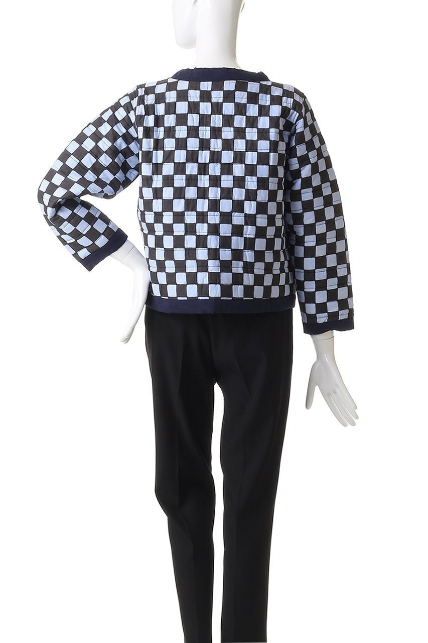 【エスゼット ブロックプリント/SZ Blockprints】のPOPPY JACKET DOUBLE CHECK リバーシブルジャケット 人気、トレンドファッション・服の通販 founy(ファニー) ファッション Fashion レディースファッション Fashion for Women アウター Coat / Outerwear Collection レディースジャケット・軽アウター Jackets クロップド Cropped, Short Length シンプル Simple, Minimal ジャケット Jacket, Outerwear ダブル Double, Double-Breasted チェック Check, Plaid, Tartan バランス Balance, Style Balance ポケット Pocket, Pocket Detail リバーシブル Reversible, Two-Sided 無地 Plain, Solid Color other-4|ID: prp329100004709329 ipo3291000000036517564