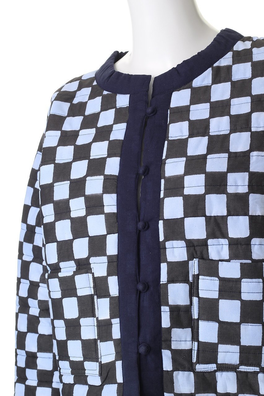 【エスゼット ブロックプリント/SZ Blockprints】のPOPPY JACKET DOUBLE CHECK リバーシブルジャケット 人気、トレンドファッション・服の通販 founy(ファニー) ファッション Fashion レディースファッション Fashion for Women アウター Coat / Outerwear Collection レディースジャケット・軽アウター Jackets クロップド Cropped, Short Length シンプル Simple, Minimal ジャケット Jacket, Outerwear ダブル Double, Double-Breasted チェック Check, Plaid, Tartan バランス Balance, Style Balance ポケット Pocket, Pocket Detail リバーシブル Reversible, Two-Sided 無地 Plain, Solid Color other-5|ID: prp329100004709329 ipo3291000000036517565