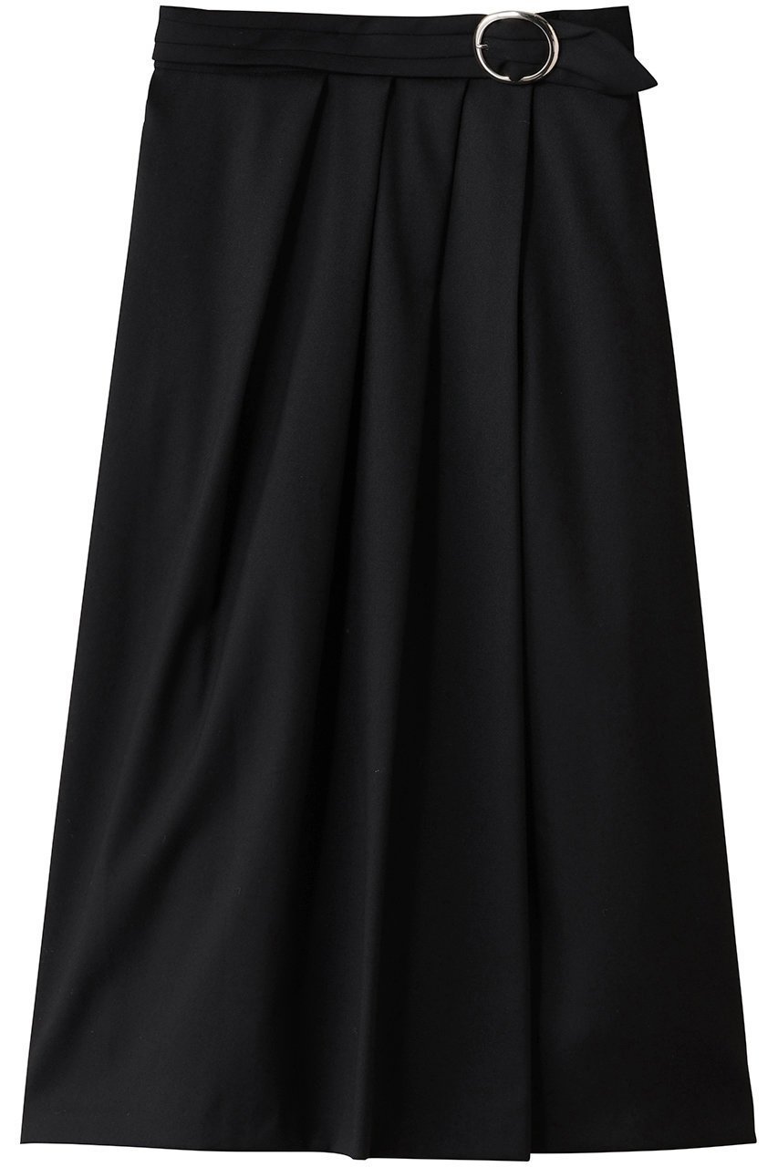 【アナイ/ANAYI】のソフトサキソニーアシメタックスカート インテリア・キッズ・メンズ・レディースファッション・服の通販 founy(ファニー) 　ファッション　Fashion　レディースファッション　Fashion for Women　スカート　Skirts　ロングスカート　Long Skirts / Maxi & Midi Skirts　アシンメトリー　Asymmetrical Style　フェミニン　Feminine, Girly　メタル　Metal, Metal Parts　ロング　Long, Long-Length　新作・新入荷　New Arrivals / New In　A/W・秋冬　Autumn/Winter　ブラック|ID: prp329100004709334 ipo3291000000034016626