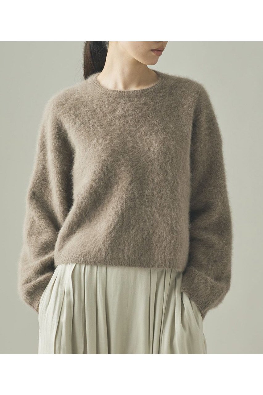 【カレンソロジー/Curensology】のFOXカシミヤニットプルオーバー インテリア・キッズ・メンズ・レディースファッション・服の通販 founy(ファニー) 　ファッション　Fashion　レディースファッション　Fashion for Women　トップス・カットソー　Cut & Sew Tops　ニット　Knit Tops & Sweaters　カジュアルプルオーバー・ニットトップス　Pullovers & Knit Tops / Casual Pullovers　エアリー　Airy Texture　コンパクト　Compact, Small Size　トレンド　Trend, Trending Now　フレア　Flare, Flared　マフラー　Scarf, Muffler　ラグジュアリー　Luxury, Elegant　リラックス　Relax, Relaxed Fit　新作・新入荷　New Arrivals / New In　モカ|ID: prp329100004709335 ipo3291000000034016635
