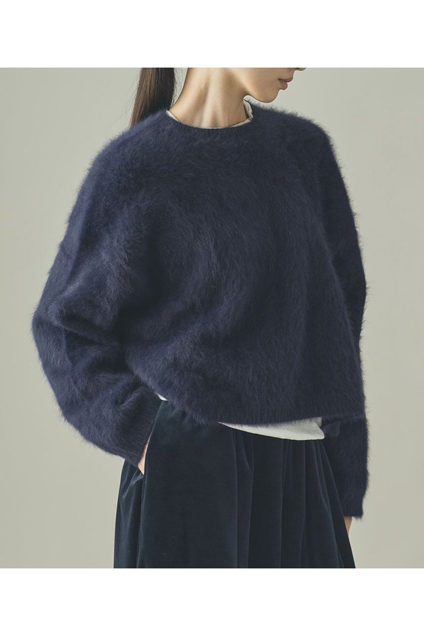 【カレンソロジー/Curensology】のFOXカシミヤニットプルオーバー インテリア・キッズ・メンズ・レディースファッション・服の通販 founy(ファニー) 　ファッション　Fashion　レディースファッション　Fashion for Women　トップス・カットソー　Cut & Sew Tops　ニット　Knit Tops & Sweaters　カジュアルプルオーバー・ニットトップス　Pullovers & Knit Tops / Casual Pullovers　エアリー　Airy Texture　コンパクト　Compact, Small Size　トレンド　Trend, Trending Now　フレア　Flare, Flared　マフラー　Scarf, Muffler　ラグジュアリー　Luxury, Elegant　リラックス　Relax, Relaxed Fit　新作・新入荷　New Arrivals / New In　ネイビー|ID: prp329100004709335 ipo3291000000034016639