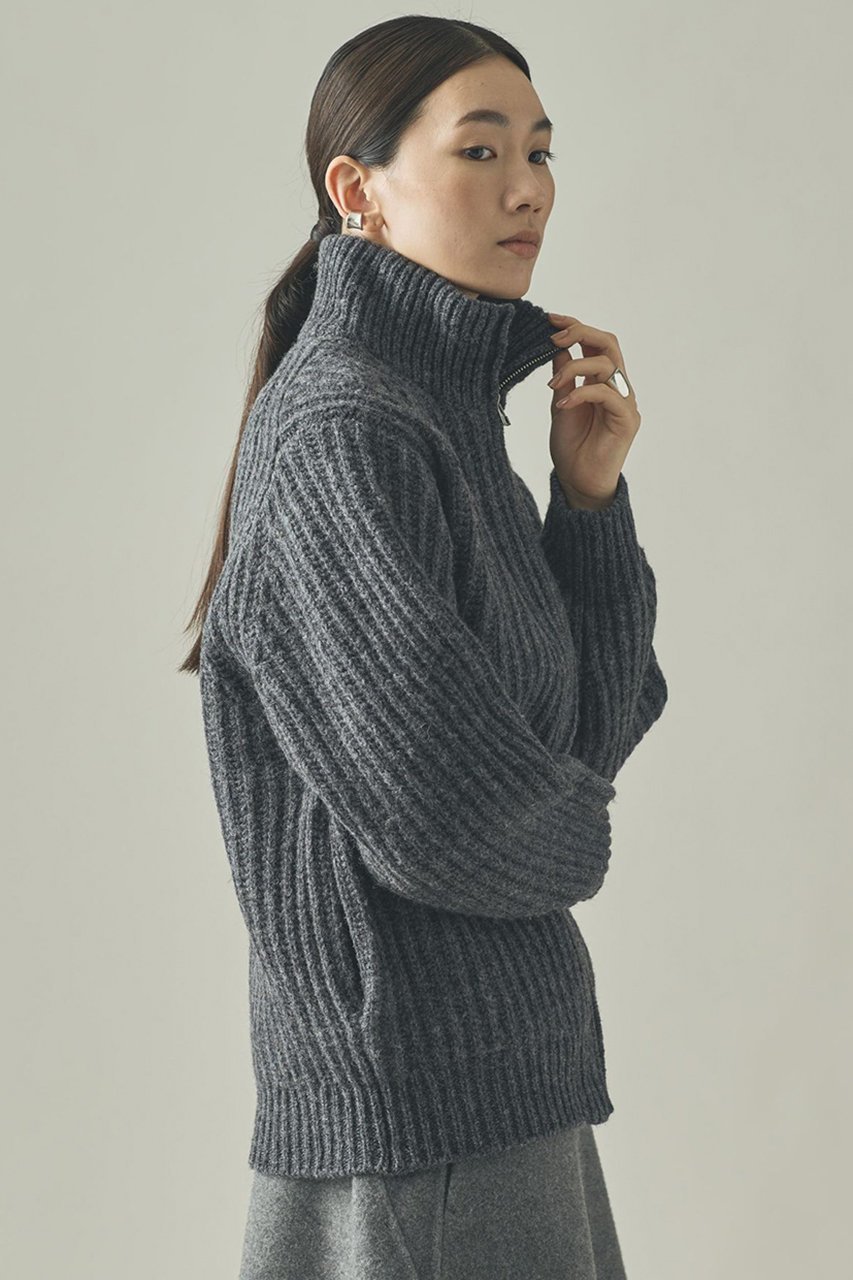 【カレンソロジー/Curensology】のアゼアミニットブルゾン 人気、トレンドファッション・服の通販 founy(ファニー) 　ファッション　Fashion　レディースファッション　Fashion for Women　アウター　Coat / Outerwear Collection　レディースジャケット・軽アウター　Jackets　ブルゾンジャケット・スポーティアウター　Blouson Jackets　おすすめ　Recommended / Our Picks　インナー　Innerwear　ジャケット　Jacket, Outerwear　タートル　Turtleneck, Turtle Collar　バランス　Balance, Style Balance　ブルゾン　Blouson, Bomber Jacket　ポケット　Pocket, Pocket Detail　エレガント 上品　Elegant　新作・新入荷　New Arrivals / New In　畦　Ribbed Knit　other-4|ID: prp329100004709346 ipo3291000000034016711