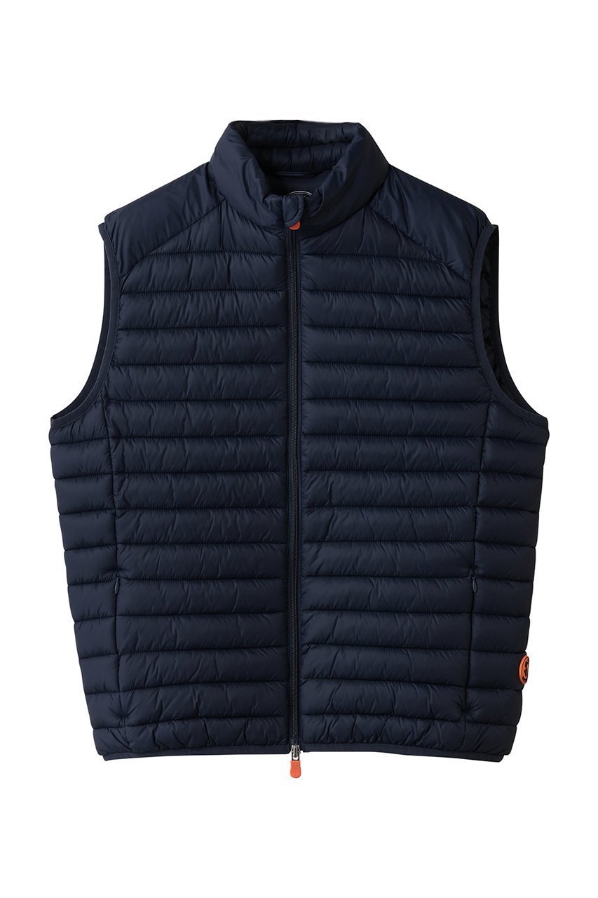 【セイブ ザ ダック/SAVE THE DUCK / MEN】の【MEN】ADAM D82410M GIGA N.O.S./キルティングベスト インテリア・キッズ・メンズ・レディースファッション・服の通販 founy(ファニー) 　ファッション　Fashion　メンズファッション　Fashion for Men　2025年　2025　2025-2026秋冬・A/W　Autumn/Winter 2025–26 AW25–26　オレンジ　Orange　キルティング　Quilted, Quilting　シンプル　Simple, Minimal　ジャケット　Jacket, Outerwear　スタイリッシュ　Stylish, Fashionable　スタンド　Stand Collar, Upright Stand　スリム　Slim, Slim Fit　パッチ　Patch, Appliqué　フィット　Fit, Slim Fit　ベスト　Vest, Waistcoat　ワーク　Workwear, Utility Style　A/W・秋冬　Autumn/Winter　ネイビーブルー|ID: prp329100004709363 ipo3291000000034016863