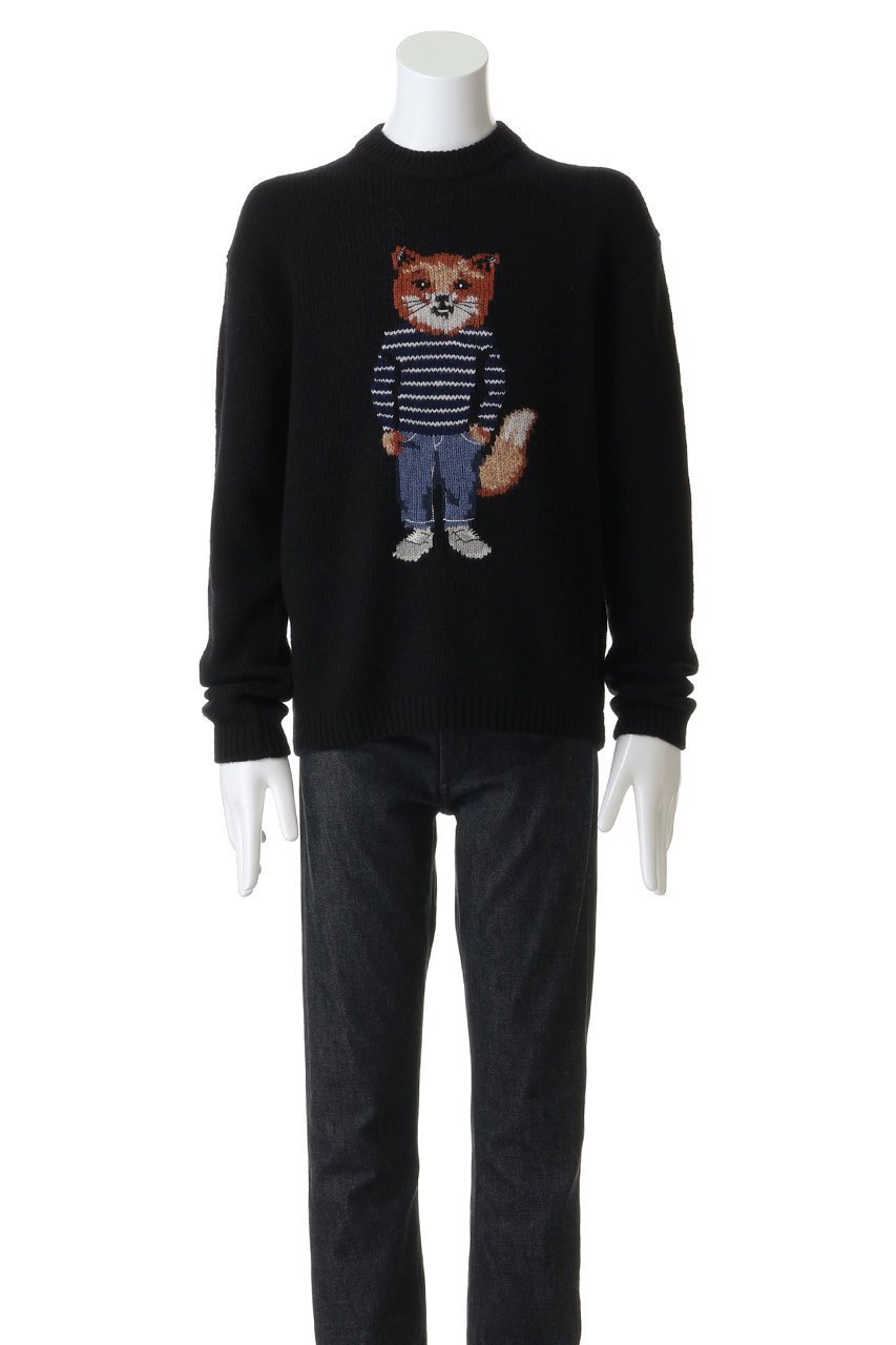 【メゾン キツネ/MAISON KITSUNE / MEN】の【MEN】DRESSED FOX INTARSIA ウール ジャンパー 人気、トレンドファッション・服の通販 founy(ファニー) 　ファッション　Fashion　メンズファッション　Fashion for Men　トップス・カットソー　Cut & Sew Tops　ニット・セーター / 定番トップス　Knit Tops & Sweaters　シンプル　Simple, Minimal　フォックス　Fox, Fox Fur　other-2|ID: prp329100004709366 ipo3291000000035832296