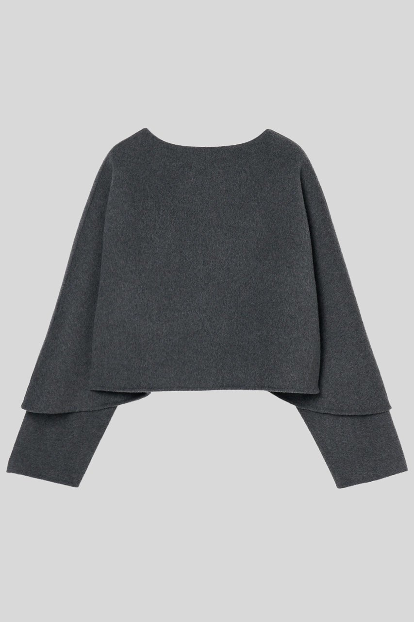 【イロット/IIROT】のダブル クロス ケープ インテリア・キッズ・メンズ・レディースファッション・服の通販 founy(ファニー) 　ファッション　Fashion　レディースファッション　Fashion for Women　ストール　Soft & Warm Scarves　マフラー・スヌード / 冬小物の定番　Scarves & Mufflers　ウォーム　Warm Fabric　コンパクト　Compact, Small Size　ストール　Stole, Wrap　ダブル　Double, Double-Breasted　ドレープ　Drape, Draping Fabric　ボレロ　Bolero, Short Cardigan　マフラー　Scarf, Muffler　新作・新入荷　New Arrivals / New In　ミドル グレー|ID: prp329100004709380 ipo3291000000034017201