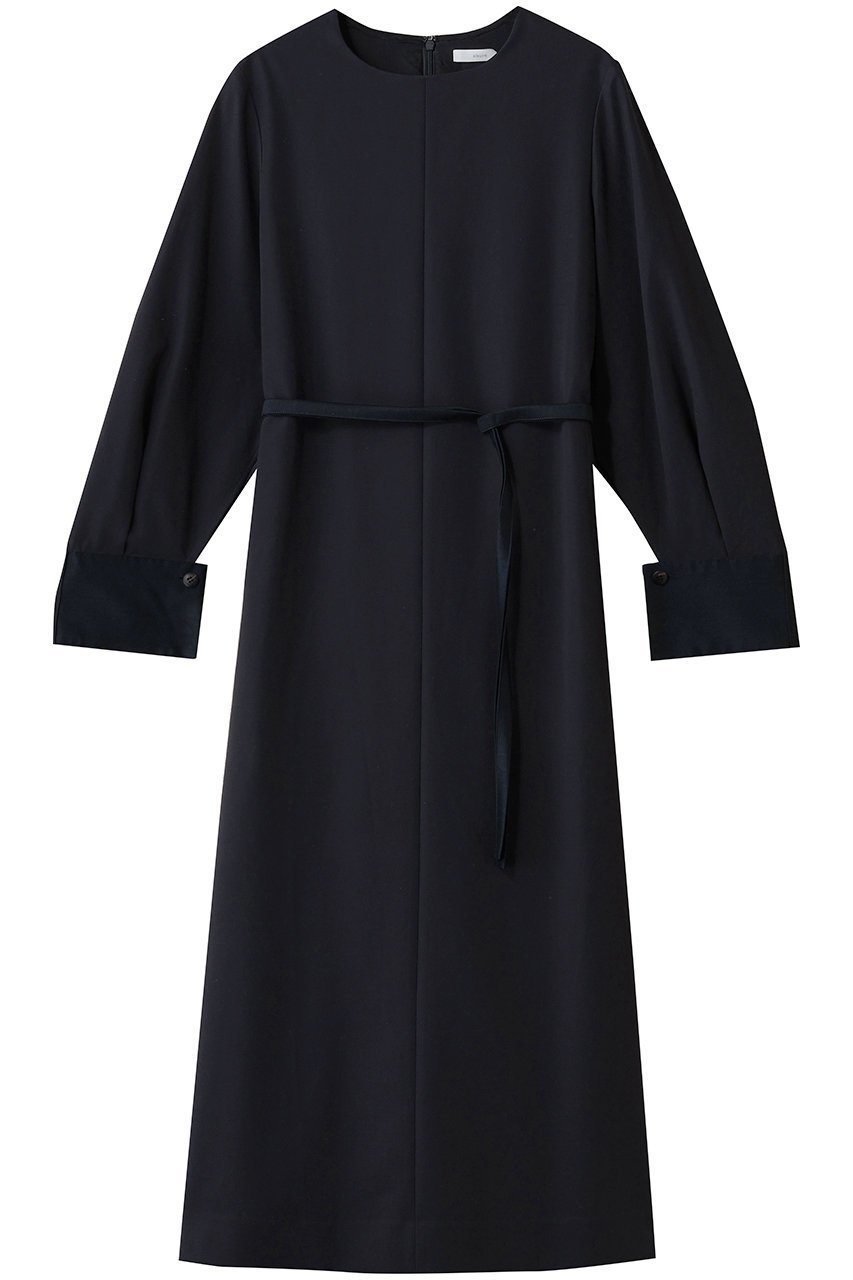 【エブール/ebure】の【店舗限定】ボイルダブルクロス Iラインワンピース インテリア・キッズ・メンズ・レディースファッション・服の通販 founy(ファニー) 　ファッション　Fashion　レディースファッション　Fashion for Women　ワンピース　Dresses　チュニック　Tunic Tops & Dresses　おすすめ　Recommended / Our Picks　アクセサリー　Fashion Accessories　オケージョン　Occasion Wear　カフス　Cuff Design　シルク　Silk, 100% Silk　チュニック　Tunic, Long Top　ネックレス　Necklace, Pendant Necklace　エレガント 上品　Elegant　ネイビー|ID: prp329100004709381 ipo3291000000035754274