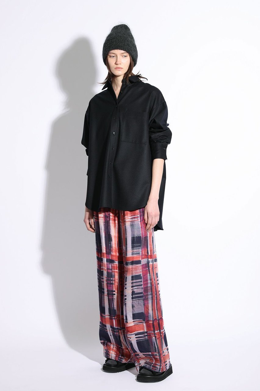 【サクラ/SACRA】のブラッシュペインティングプレイドパンツ 人気、トレンドファッション・服の通販 founy(ファニー) 　ファッション　Fashion　レディースファッション　Fashion for Women　パンツ　Pants & Trousers　チェック　Check, Plaid, Tartan　ドレープ　Drape, Draping Fabric　モダン　Modern, Contemporary　リラックス　Relax, Relaxed Fit　ワイド　Wide, Wide Fit　新作・新入荷　New Arrivals / New In　other-8|ID: prp329100004710678 ipo3291000000034027468