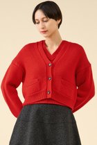【マルティニーク/martinique】のローゲージウールカーディガン(アンサンブル可) レッド|ID: prp329100004710697 ipo3291000000035549814