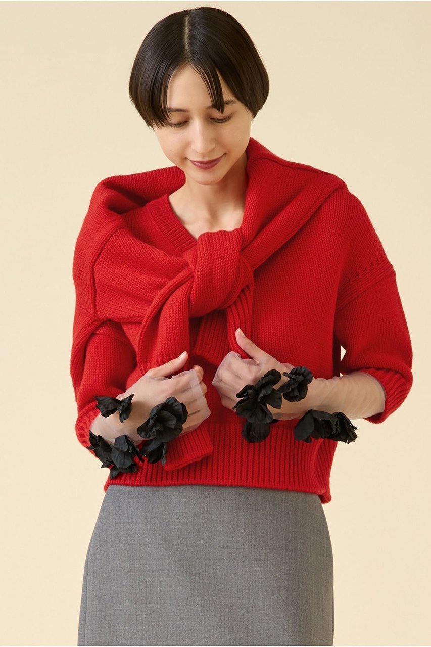 【マルティニーク/martinique】のローゲージウールプルオーバー(アンサンブル可) インテリア・キッズ・メンズ・レディースファッション・服の通販 founy(ファニー) 　ファッション　Fashion　レディースファッション　Fashion for Women　トップス・カットソー　Cut & Sew Tops　ニット　Knit Tops & Sweaters　アンサンブルニット　Knit Ensembles & Twin Sets　カジュアルプルオーバー・ニットトップス　Pullovers & Knit Tops / Casual Pullovers　おすすめ　Recommended / Our Picks　アンサンブル　Ensemble Set　ショルダー　Shoulder, Shoulder Strap　ドロップ　Drop Shoulder, Dropped Style　バランス　Balance, Style Balance　リラックス　Relax, Relaxed Fit　再入荷　Restock / Back in Stock　レッド|ID: prp329100004710699 ipo3291000000035845704