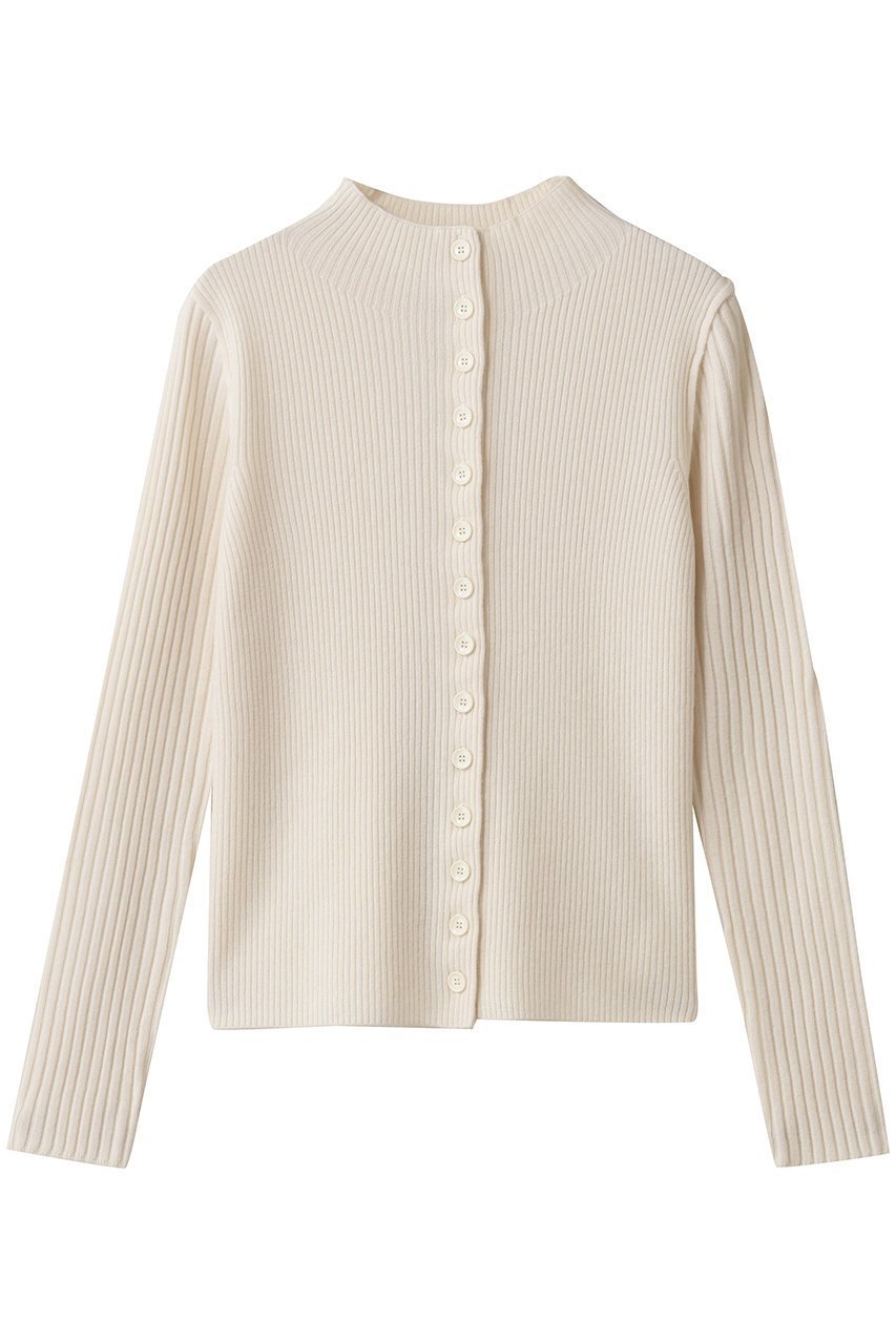 【マルティニーク/martinique】のウールリブスタンドカーディガン インテリア・キッズ・メンズ・レディースファッション・服の通販 founy(ファニー) 　ファッション　Fashion　レディースファッション　Fashion for Women　トップス・カットソー　Cut & Sew Tops　ニット　Knit Tops & Sweaters　カーディガン・羽織り　Layered Style Cardigans　おすすめ　Recommended / Our Picks　インナー　Innerwear　カーディガン　Cardigan, Knitwear　トレンド　Trend, Trending Now　ハイネック　High Neck, Mock Neck　バランス　Balance, Style Balance　新作・新入荷　New Arrivals / New In　羽織　Haori, Light Jacket　オフホワイト|ID: prp329100004710701 ipo3291000000034495425