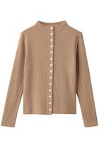 【マルティニーク/martinique】のウールリブスタンドカーディガン キャメル|ID:prp329100004710701