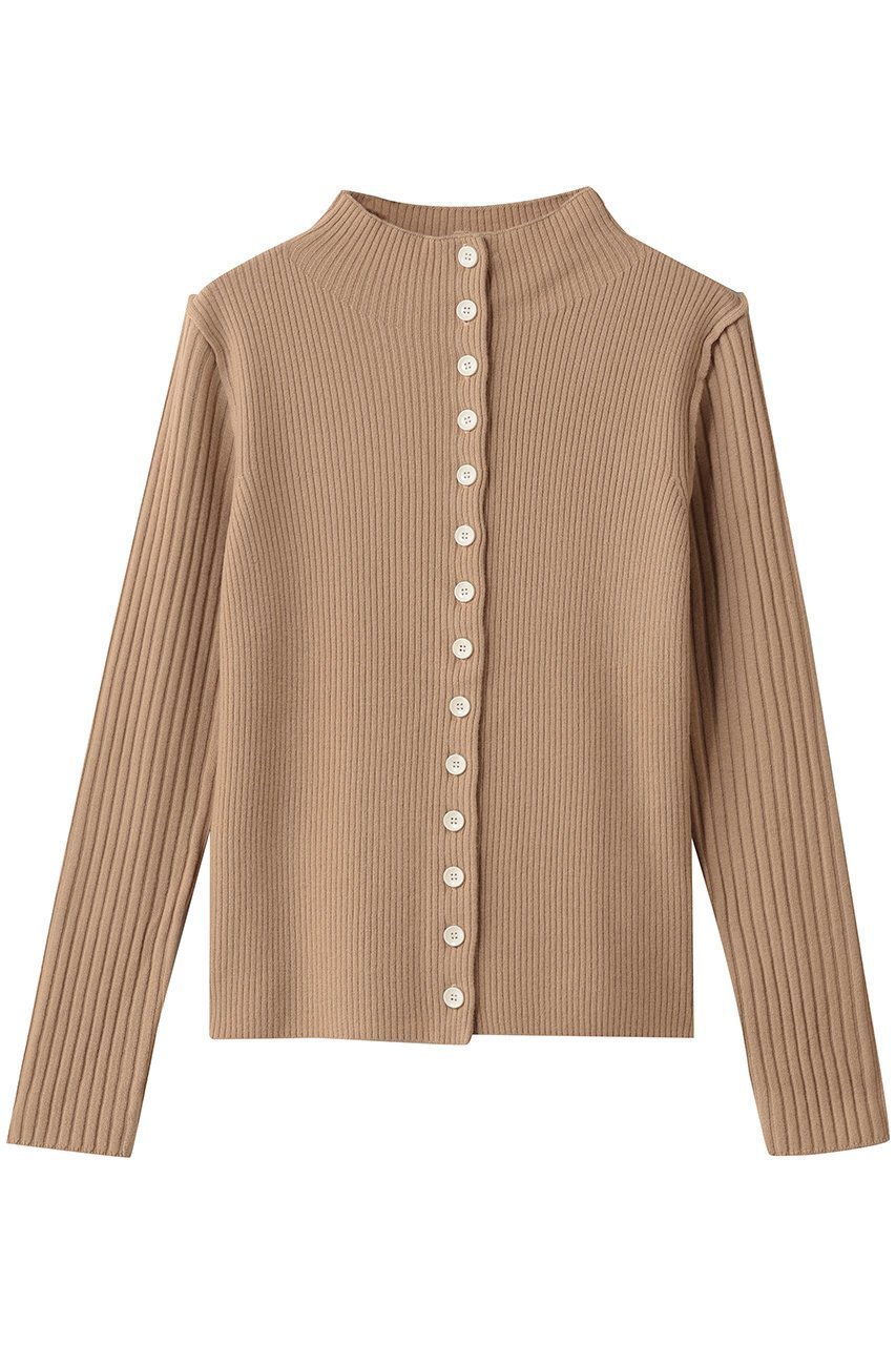 【マルティニーク/martinique】のウールリブスタンドカーディガン インテリア・キッズ・メンズ・レディースファッション・服の通販 founy(ファニー) 　ファッション　Fashion　レディースファッション　Fashion for Women　トップス・カットソー　Cut & Sew Tops　ニット　Knit Tops & Sweaters　カーディガン・羽織り　Layered Style Cardigans　おすすめ　Recommended / Our Picks　インナー　Innerwear　カーディガン　Cardigan, Knitwear　トレンド　Trend, Trending Now　ハイネック　High Neck, Mock Neck　バランス　Balance, Style Balance　新作・新入荷　New Arrivals / New In　羽織　Haori, Light Jacket　キャメル|ID: prp329100004710701 ipo3291000000034495426