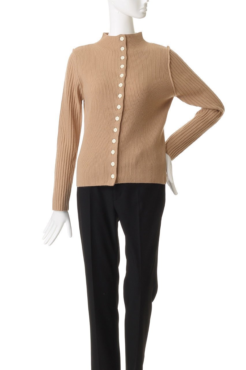 【マルティニーク/martinique】のウールリブスタンドカーディガン 人気、トレンドファッション・服の通販 founy(ファニー) 　ファッション　Fashion　レディースファッション　Fashion for Women　トップス・カットソー　Cut & Sew Tops　ニット　Knit Tops & Sweaters　カーディガン・羽織り　Layered Style Cardigans　おすすめ　Recommended / Our Picks　インナー　Innerwear　カーディガン　Cardigan, Knitwear　トレンド　Trend, Trending Now　ハイネック　High Neck, Mock Neck　バランス　Balance, Style Balance　羽織　Haori, Light Jacket　other-2|ID: prp329100004710701 ipo3291000000034605221