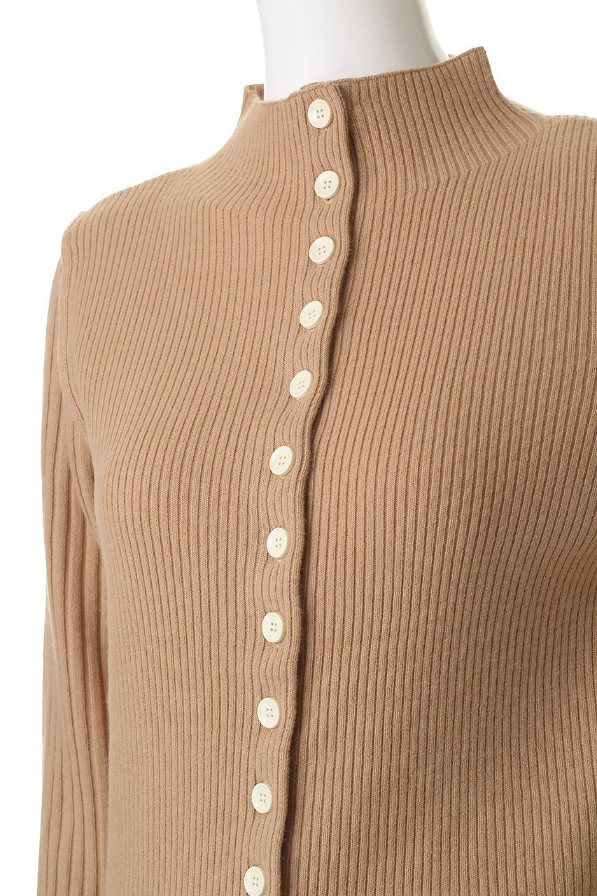 【マルティニーク/martinique】のウールリブスタンドカーディガン 人気、トレンドファッション・服の通販 founy(ファニー) 　ファッション　Fashion　レディースファッション　Fashion for Women　トップス・カットソー　Cut & Sew Tops　ニット　Knit Tops & Sweaters　カーディガン・羽織り　Layered Style Cardigans　おすすめ　Recommended / Our Picks　インナー　Innerwear　カーディガン　Cardigan, Knitwear　トレンド　Trend, Trending Now　ハイネック　High Neck, Mock Neck　バランス　Balance, Style Balance　羽織　Haori, Light Jacket　other-5|ID: prp329100004710701 ipo3291000000034605224