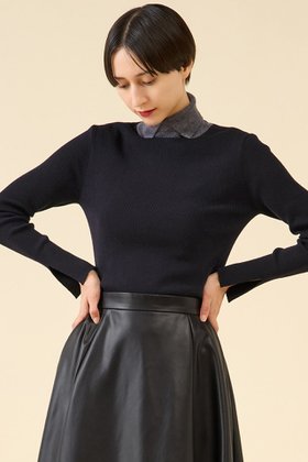 【マルティニーク/martinique】 ウールリブスタンドカラー人気、トレンドファッション・服の通販 founy(ファニー) ファッション Fashion レディースファッション Fashion for Women トップス・カットソー Cut & Sew Tops ニット Knit Tops & Sweaters カジュアルプルオーバー・ニットトップス Pullovers & Knit Tops / Casual Pullovers おすすめ Recommended / Our Picks シンプル Simple, Minimal フィット Fit, Slim Fit 人気 Popular, Best Seller 新作・新入荷 New Arrivals / New In |ID:prp329100004710703