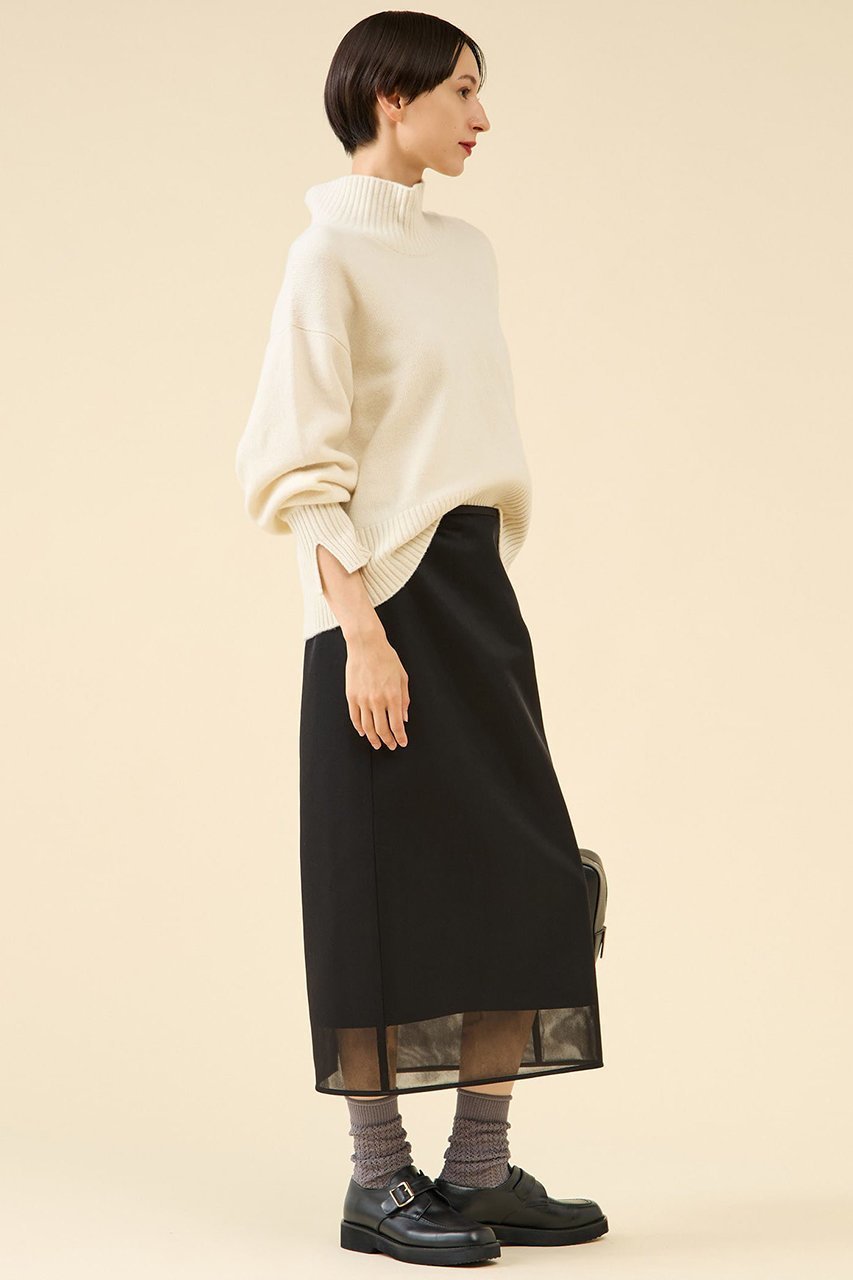 【マルティニーク/martinique】のシアーダンボールスカート 人気、トレンドファッション・服の通販 founy(ファニー) 　ファッション　Fashion　レディースファッション　Fashion for Women　スカート　Skirts　ロングスカート　Long Skirts / Maxi & Midi Skirts　おすすめ　Recommended / Our Picks　シアー　Sheer, See-Through　ダブル　Double, Double-Breasted　ラッセル　Raschel, Raschel Lace　ロング　Long, Long-Length　新作・新入荷　New Arrivals / New In　other-5|ID: prp329100004710709 ipo3291000000034027709