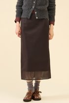 【マルティニーク/martinique】のシアーダンボールスカート ブラウン|ID: prp329100004710709 ipo3291000000036135224