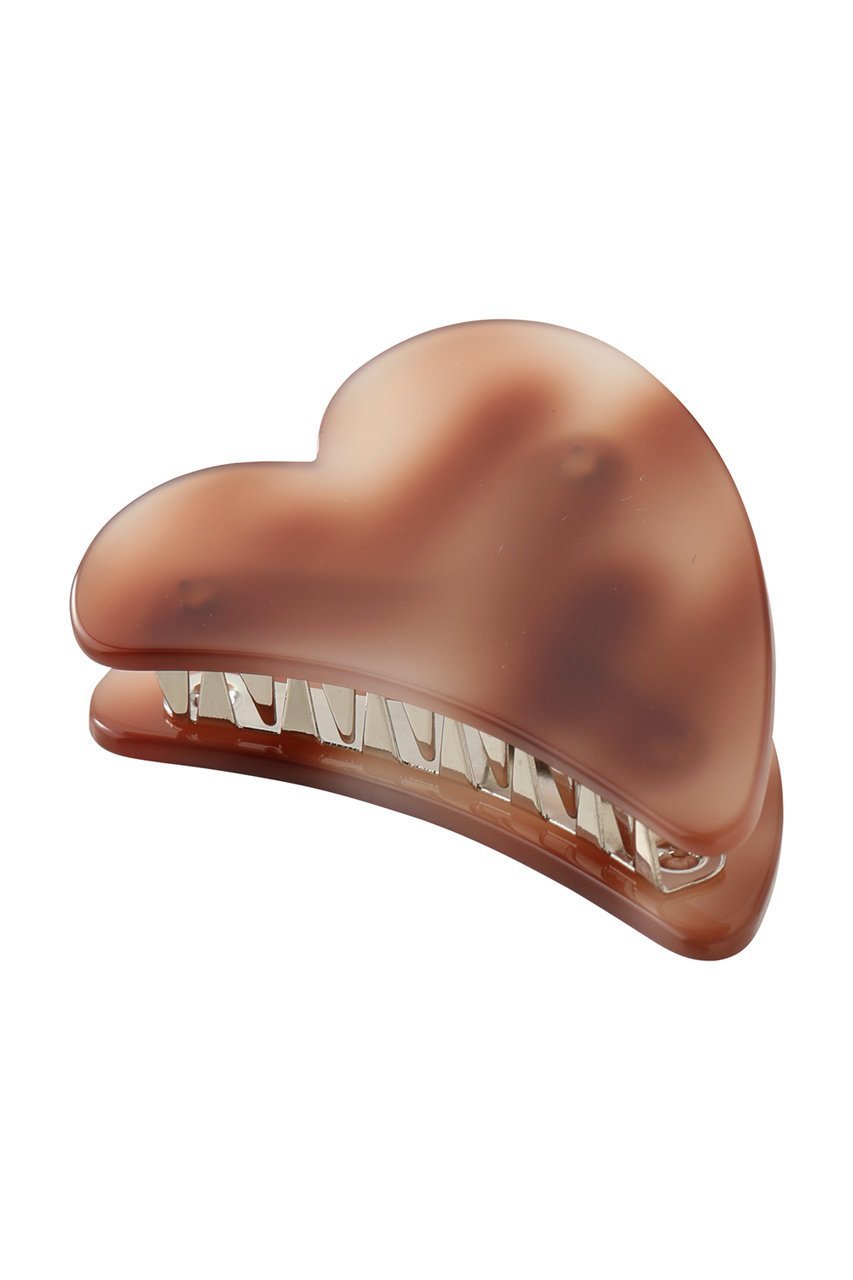 【マルティニーク/martinique】の【別注】【heyep】M Heart Clip インテリア・キッズ・メンズ・レディースファッション・服の通販 founy(ファニー) 　ファッション　Fashion　レディースファッション　Fashion for Women　シュシュ&ヘアアクセ/ヘアアレンジ　Scrunchies & Hair Accessories　アクセサリー　Fashion Accessories　コレクション　Collection, Seasonal Line　バレッタ　Barrette, Hair Clip　マーブル　Marble, Marble Pattern　モダン　Modern, Contemporary　別注　Limited Edition, Custom Order　ブラウン|ID: prp329100004710722 ipo3291000000035617155