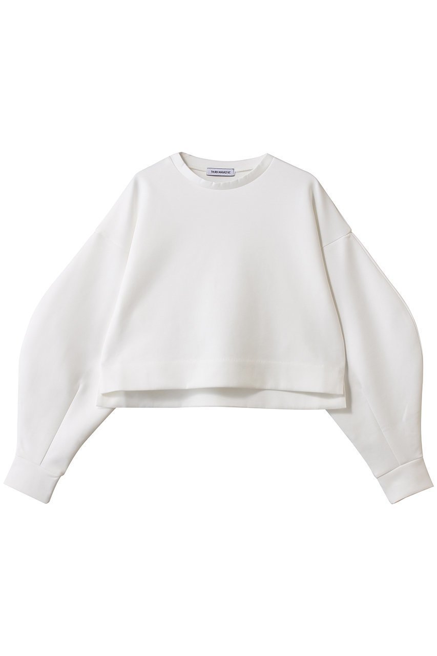 【サードマガジン/THIRD MAGAZINE】のショートスウェット インテリア・キッズ・メンズ・レディースファッション・服の通販 founy(ファニー) 　ファッション　Fashion　レディースファッション　Fashion for Women　トップス・カットソー　Cut & Sew Tops　シャツ・ブラウス・オフィスカジュアル　Elegant Blouses & Button-Ups　レディースパーカー・カジュアルフーディー　Casual Hoodies & Sweatshirts　ロングTシャツ・Tシャツ　Longline T-Shirts & Tees　スウェット・クルーネックトップス　Sweatshirts & Crewnecks / Relaxed Fit Sweat Tops　カットソー・ベーシックTシャツ　Cut-and-Sewn Tops / Stretch Tees & Basics　おすすめ　Recommended / Our Picks　ショート　Short, Short Length　スウェット / スエット　Sweatshirt, Sweatwear　トレンド　Trend, Trending Now　バランス　Balance, Style Balance　ボトム　Bottoms, Lower Wear　エレガント 上品　Elegant　新作・新入荷　New Arrivals / New In　アイボリー|ID: prp329100004710744 ipo3291000000034027942