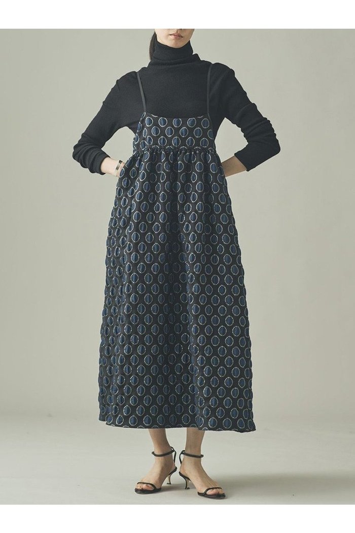 【カレンソロジー/Curensology】の〈C.S.G〉サークルドットワンピース インテリア・キッズ・メンズ・レディースファッション・服の通販 founy(ファニー) https://founy.com/ ファッション Fashion レディースファッション Fashion for Women ワンピース Dresses チュニック Tunic Tops & Dresses キャミソール Camisole, Spaghetti Strap Top キャミワンピース Cami Dress, Slip Dress ジャカード／ジャガード Jacquard, Woven Pattern タートルネック Turtleneck, High Neck チュニック Tunic, Long Top ドット Polka Dot, Dot Pattern フランス France, French ロング Long, Long-Length エレガント 上品 Elegant 新作・新入荷 New Arrivals / New In |ID: prp329100004710748 ipo3291000000034027972