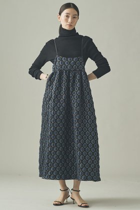 【カレンソロジー/Curensology】 〈C.S.G〉サークルドットワンピース人気、トレンドファッション・服の通販 founy(ファニー) ファッション Fashion レディースファッション Fashion for Women ワンピース Dresses チュニック Tunic Tops & Dresses キャミソール Camisole, Spaghetti Strap Top キャミワンピース Cami Dress, Slip Dress ジャカード／ジャガード Jacquard, Woven Pattern タートルネック Turtleneck, High Neck チュニック Tunic, Long Top ドット Polka Dot, Dot Pattern フランス France, French ロング Long, Long-Length エレガント 上品 Elegant 新作・新入荷 New Arrivals / New In |ID:prp329100004710748