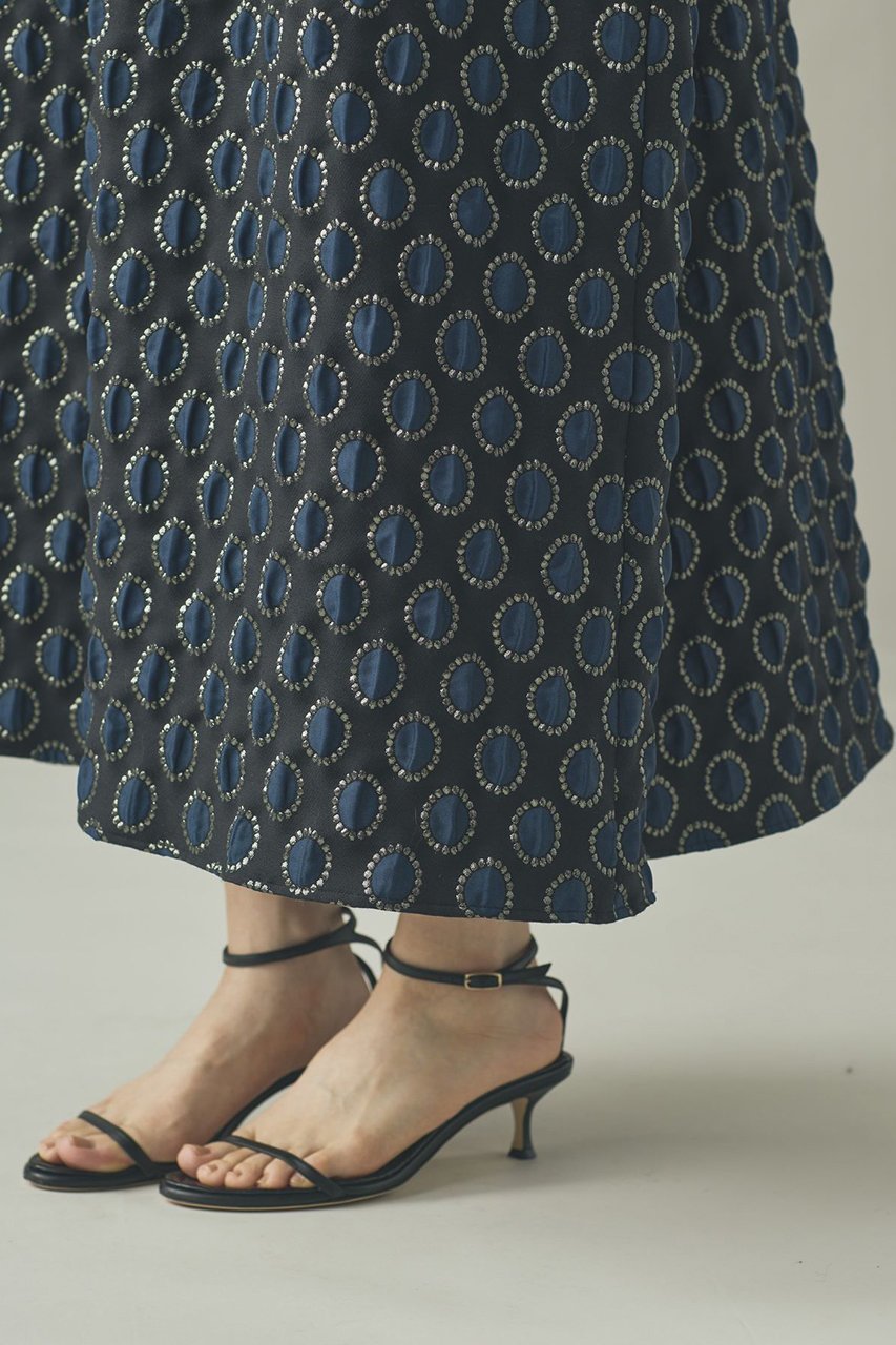 【カレンソロジー/Curensology】の〈C.S.G〉サークルドットワンピース 人気、トレンドファッション・服の通販 founy(ファニー) 　ファッション　Fashion　レディースファッション　Fashion for Women　ワンピース　Dresses　チュニック　Tunic Tops & Dresses　キャミソール　Camisole, Spaghetti Strap Top　キャミワンピース　Cami Dress, Slip Dress　ジャカード／ジャガード　Jacquard, Woven Pattern　タートルネック　Turtleneck, High Neck　チュニック　Tunic, Long Top　ドット　Polka Dot, Dot Pattern　フランス　France, French　ロング　Long, Long-Length　エレガント 上品　Elegant　other-5|ID: prp329100004710748 ipo3291000000036135262