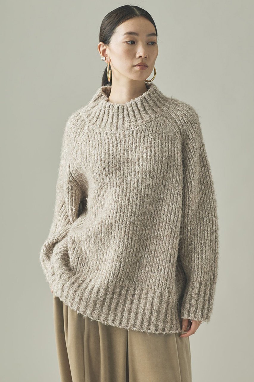 【カレンソロジー/Curensology】のMIXブークレニットプルオーバー 人気、トレンドファッション・服の通販 founy(ファニー) 　ファッション　Fashion　レディースファッション　Fashion for Women　トップス・カットソー　Cut & Sew Tops　ニット　Knit Tops & Sweaters　カジュアルプルオーバー・ニットトップス　Pullovers & Knit Tops / Casual Pullovers　テクスチャー　Texture, Textured Fabric　ミックス　Mix, Mixed Style　リラックス　Relax, Relaxed Fit　新作・新入荷　New Arrivals / New In　A/W・秋冬　Autumn/Winter　other-2|ID: prp329100004710752 ipo3291000000034028017