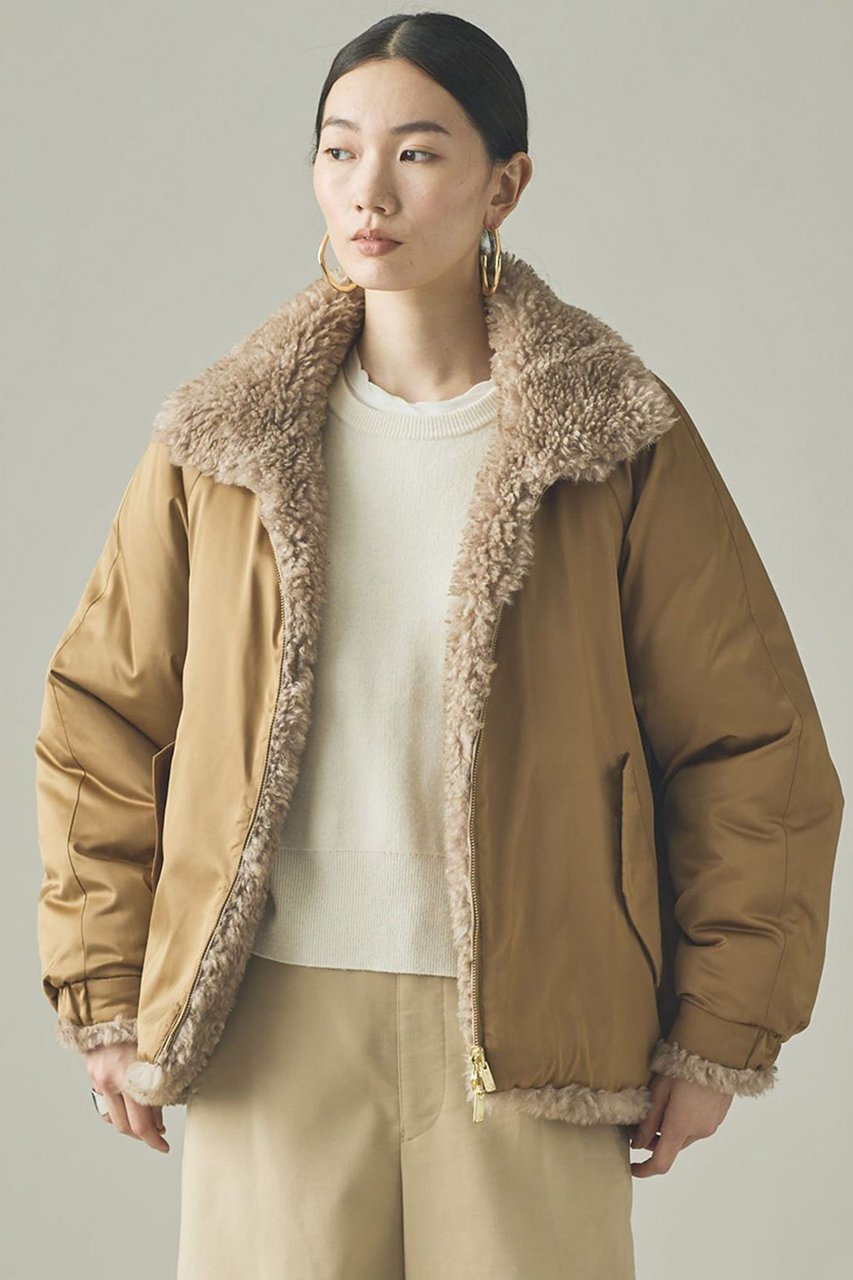 【カレンソロジー/Curensology】のリバーフェイクファーブルゾン 人気、トレンドファッション・服の通販 founy(ファニー) 　ファッション　Fashion　レディースファッション　Fashion for Women　アウター　Coat / Outerwear Collection　レディースジャケット・軽アウター　Jackets　ブルゾンジャケット・スポーティアウター　Blouson Jackets　イタリア　Italy　インナー　Innerwear　サテン　Satin, Glossy Fabric　ジャケット　Jacket, Outerwear　スタンド　Stand Collar, Upright Stand　タフタ　Taffeta, Structured Fabric　フェイクファー　Faux Fur, Imitation Fur　ブルゾン　Blouson, Bomber Jacket　リバーシブル　Reversible, Two-Sided　エレガント 上品　Elegant　新作・新入荷　New Arrivals / New In　防寒　Cold Protection, Winter-Ready　other-7|ID: prp329100004710753 ipo3291000000034028040