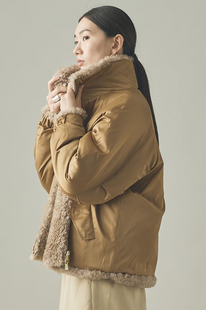 【カレンソロジー/Curensology】のリバーフェイクファーブルゾン 人気、トレンドファッション・服の通販 founy(ファニー) 　ファッション　Fashion　レディースファッション　Fashion for Women　アウター　Coat / Outerwear Collection　レディースジャケット・軽アウター　Jackets　ブルゾンジャケット・スポーティアウター　Blouson Jackets　イタリア　Italy　インナー　Innerwear　サテン　Satin, Glossy Fabric　ジャケット　Jacket, Outerwear　スタンド　Stand Collar, Upright Stand　タフタ　Taffeta, Structured Fabric　フェイクファー　Faux Fur, Imitation Fur　ブルゾン　Blouson, Bomber Jacket　リバーシブル　Reversible, Two-Sided　エレガント 上品　Elegant　新作・新入荷　New Arrivals / New In　防寒　Cold Protection, Winter-Ready　other-8|ID: prp329100004710753 ipo3291000000034028041
