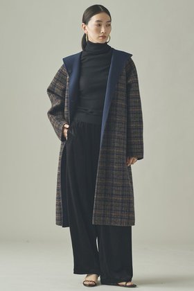 【カレンソロジー/Curensology】 〈C.S.G〉リバーチェックコート人気、トレンドファッション・服の通販 founy(ファニー) ファッション Fashion レディースファッション Fashion for Women アウター Coat / Outerwear Collection コート・ロングコート・ピーコート Long Coats, Peacoats & More チェック Check, Plaid, Tartan フォルム Silhouette, Form ボンディング Bonding, Bonded Fabric ロング Long, Long-Length エレガント 上品 Elegant 新作・新入荷 New Arrivals / New In 無地 Plain, Solid Color |ID:prp329100004710755