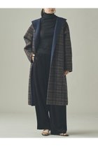 【カレンソロジー/Curensology】の〈C.S.G〉リバーチェックコート 人気、トレンドファッション・服の通販 founy(ファニー) ファッション Fashion レディースファッション Fashion for Women アウター Coat / Outerwear Collection コート・ロングコート・ピーコート Long Coats, Peacoats & More チェック Check, Plaid, Tartan フォルム Silhouette, Form ボンディング Bonding, Bonded Fabric ロング Long, Long-Length エレガント 上品 Elegant 新作・新入荷 New Arrivals / New In 無地 Plain, Solid Color thumbnail ネイビー|ID: prp329100004710755 ipo3291000000034028043