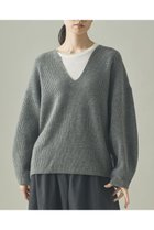 【カレンソロジー/Curensology】のウールカシミヤUネックニットプルオーバー グレー|ID:prp329100004710757